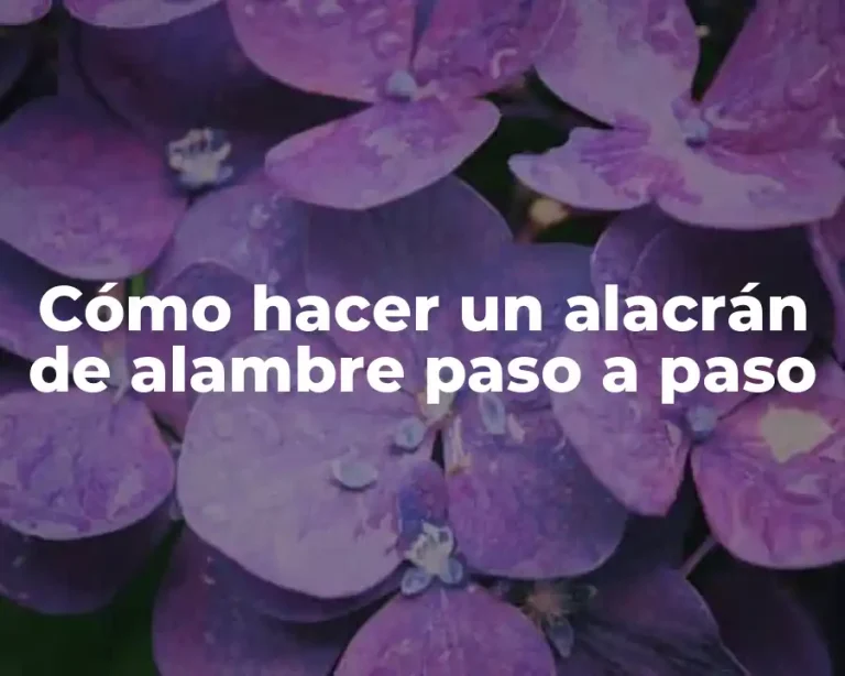 Cómo hacer un alacrán de alambre paso a paso