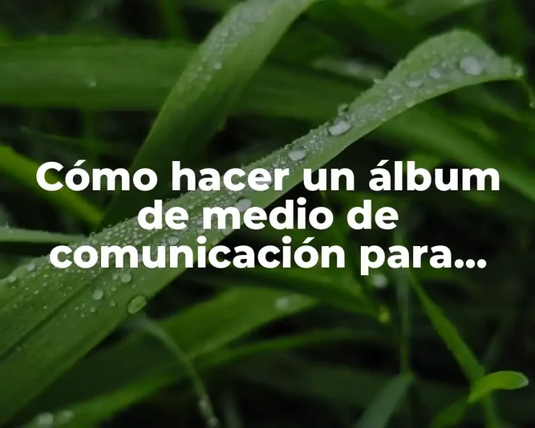 Cómo hacer un álbum de medio de comunicación para niños