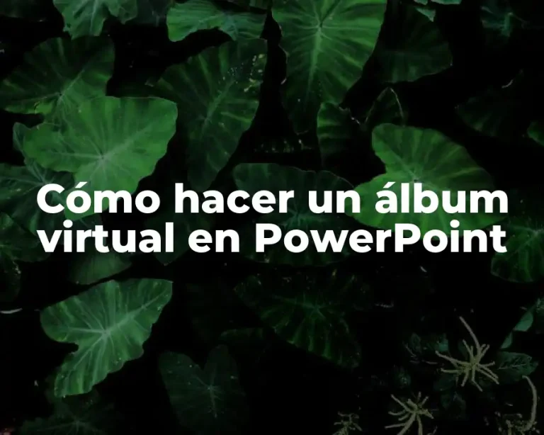 Cómo hacer un álbum virtual en PowerPoint