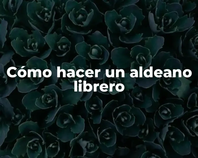 Cómo hacer un aldeano librero