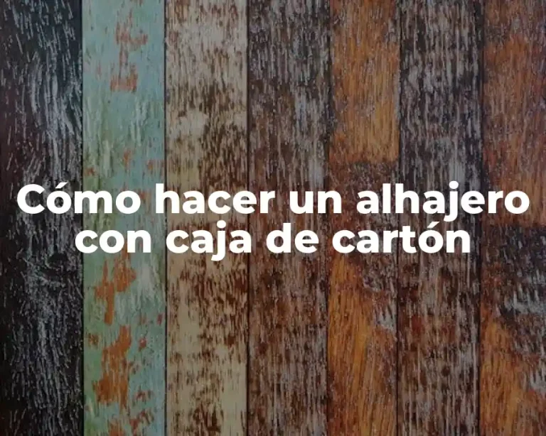 Cómo hacer un alhajero con caja de cartón