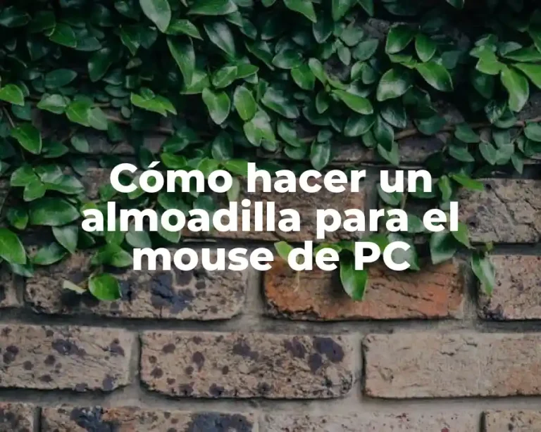 Cómo hacer un almoadilla para el mouse de PC