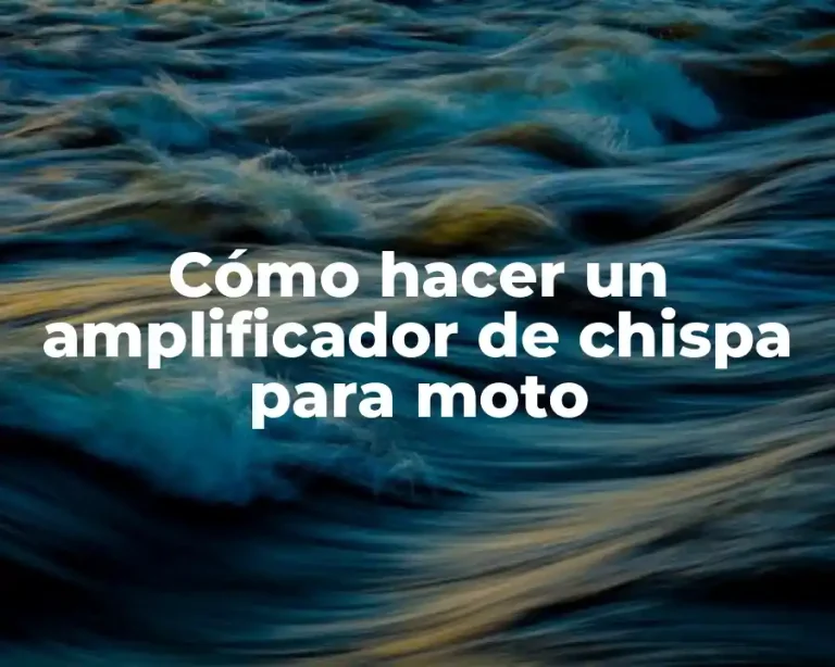 Cómo hacer un amplificador de chispa para moto