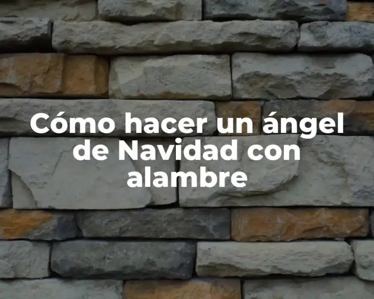 Cómo hacer un ángel de Navidad con alambre