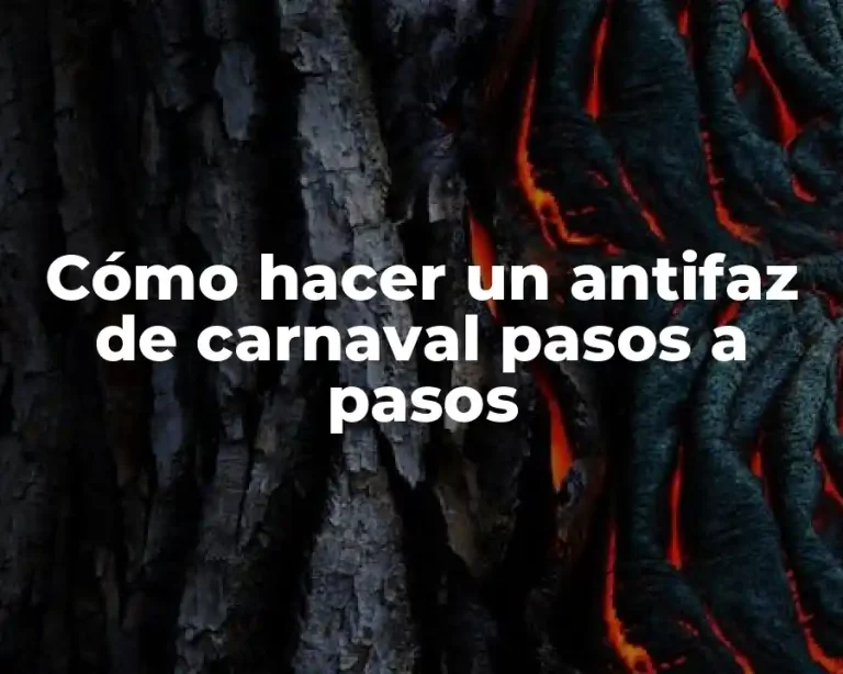 Cómo hacer un antifaz de carnaval pasos a pasos