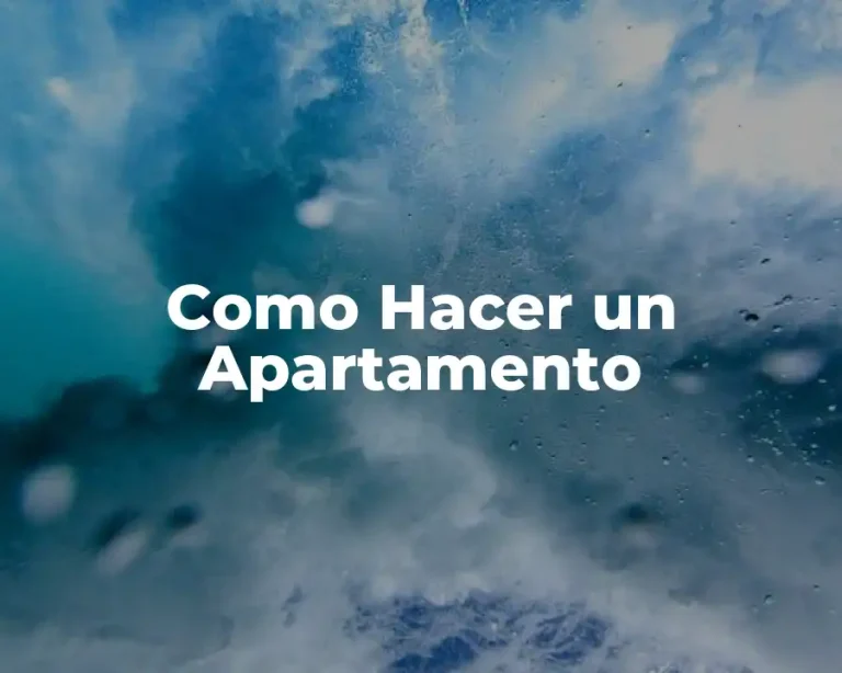 Como Hacer un Apartamento