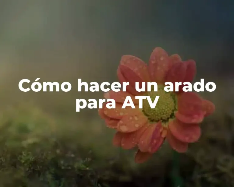 Cómo hacer un arado para ATV