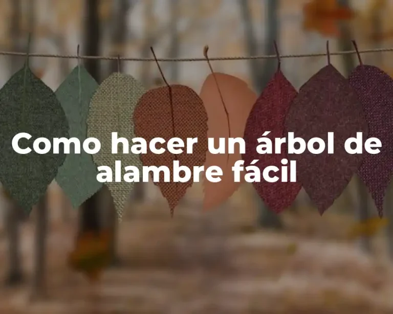 Como hacer un árbol de alambre fácil