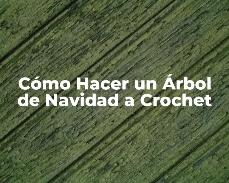Cómo Hacer un Árbol de Navidad a Crochet