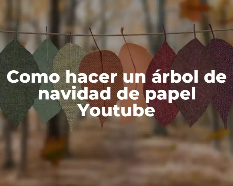 Como hacer un árbol de navidad de papel Youtube