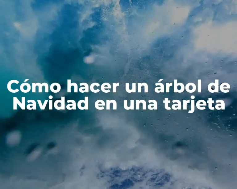 Cómo hacer un árbol de Navidad en una tarjeta