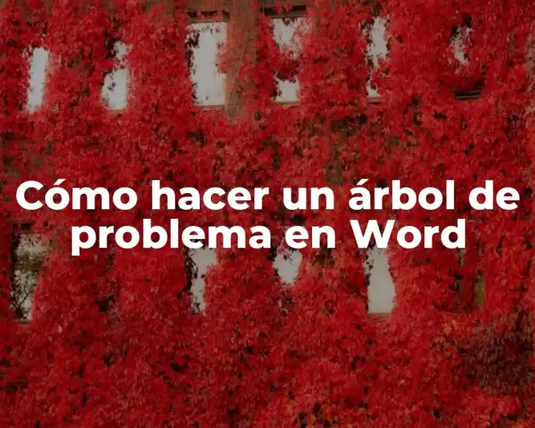 Cómo hacer un árbol de problema en Word