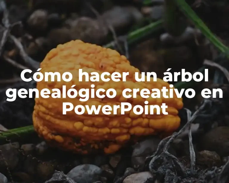 Cómo hacer un árbol genealógico creativo en PowerPoint