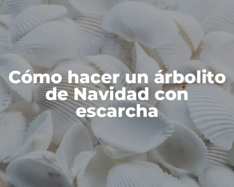 Cómo hacer un árbolito de Navidad con escarcha