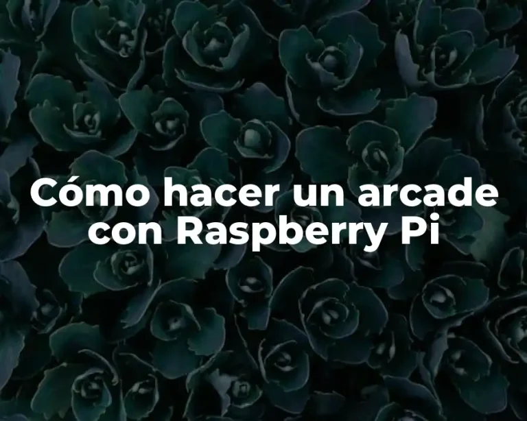 Cómo hacer un arcade con Raspberry Pi