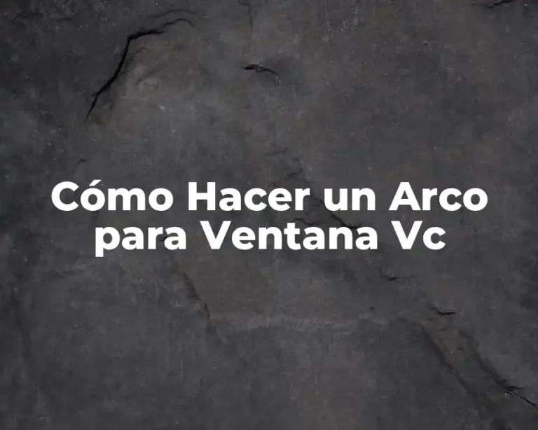 Cómo Hacer un Arco para Ventana Vc