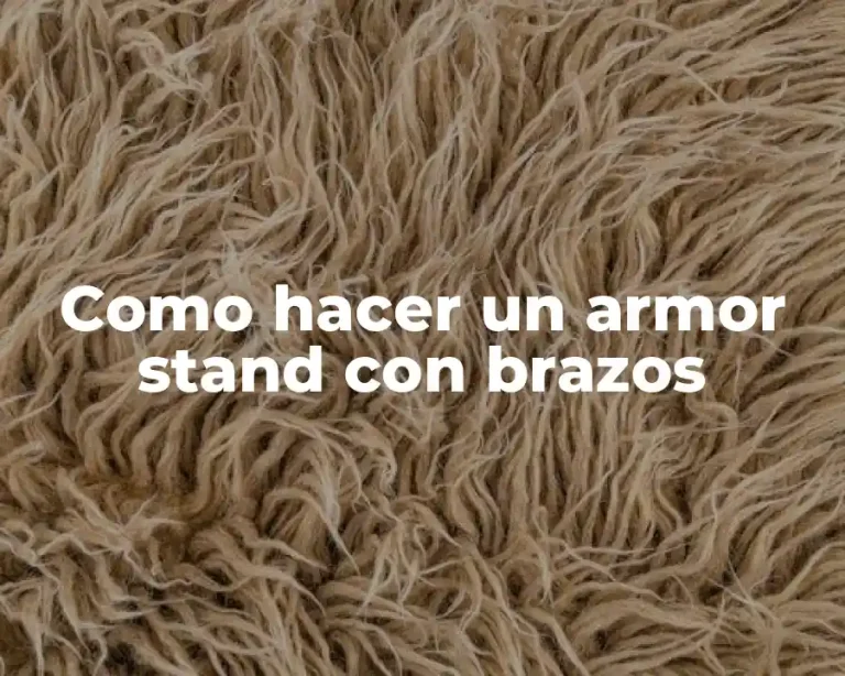 Como hacer un armor stand con brazos