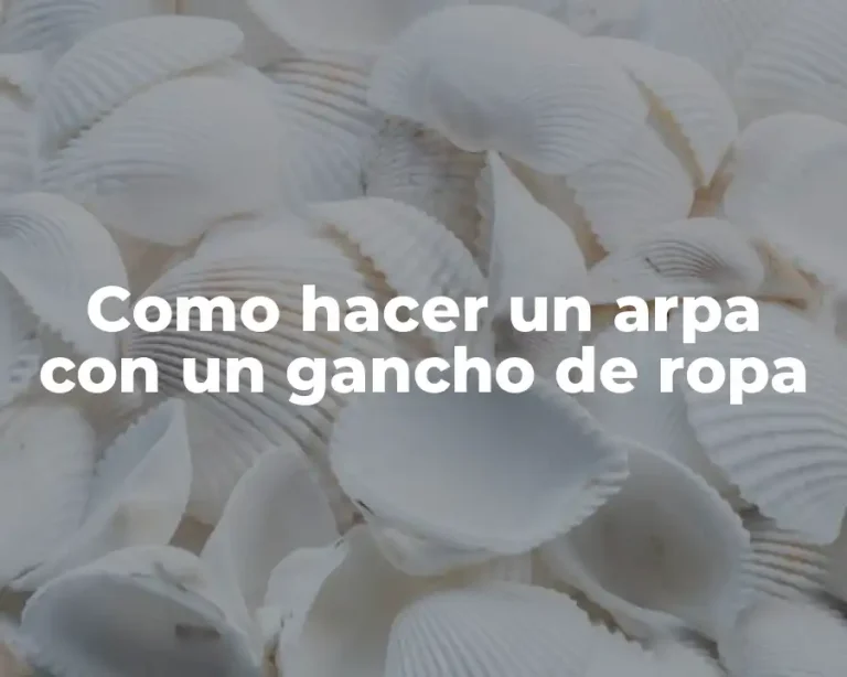 Como hacer un arpa con un gancho de ropa