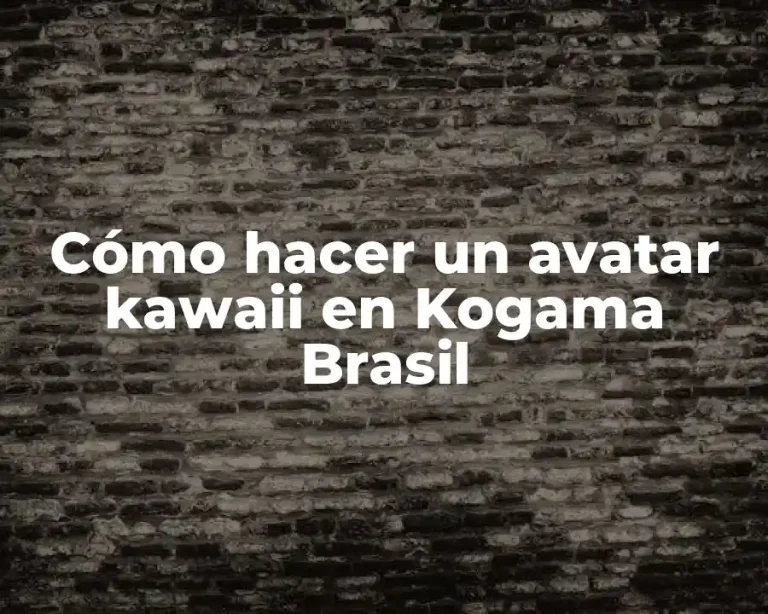 Cómo hacer un avatar kawaii en Kogama Brasil