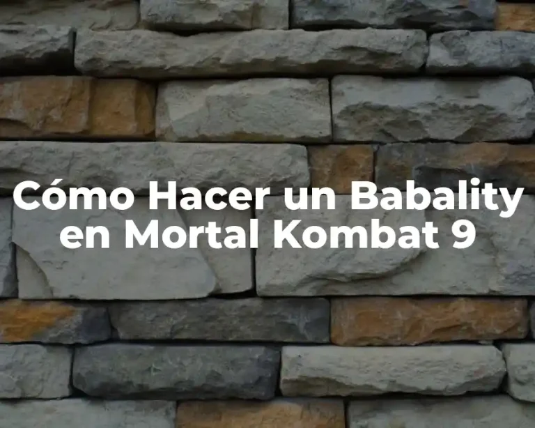 Cómo Hacer un Babality en Mortal Kombat 9