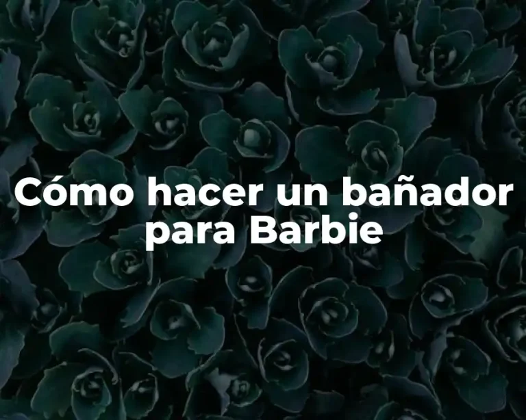 Cómo hacer un bañador para Barbie