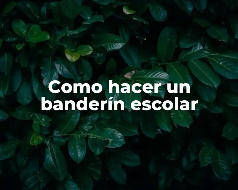 Como hacer un banderín escolar