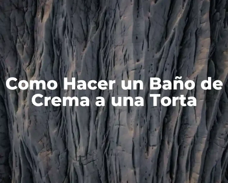 Como Hacer un Baño de Crema a una Torta