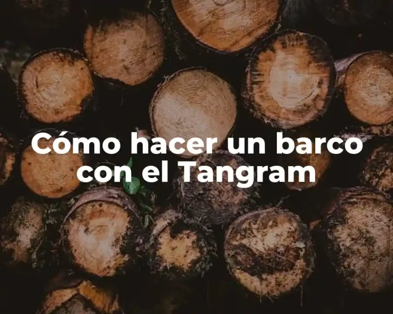 Cómo hacer un barco con el Tangram