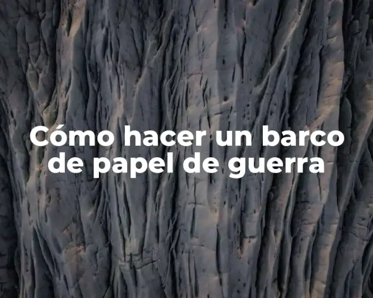 Cómo hacer un barco de papel de guerra