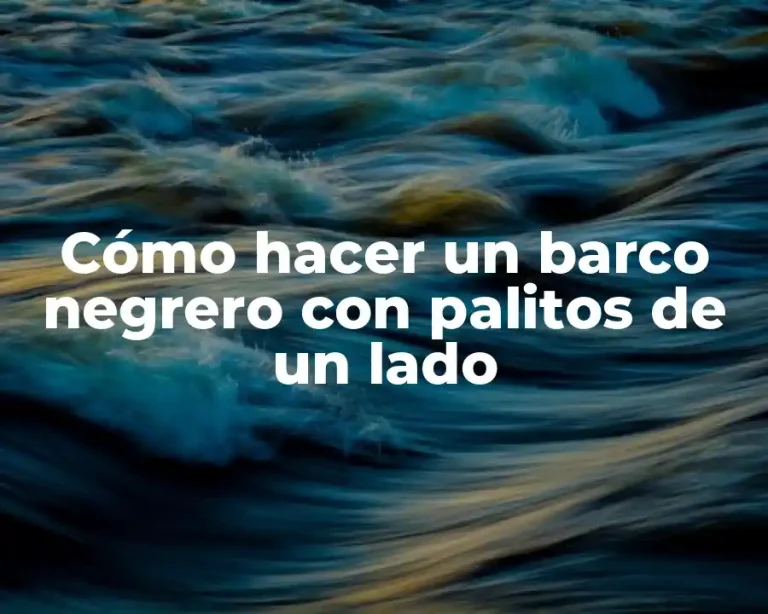 Cómo hacer un barco negrero con palitos de un lado