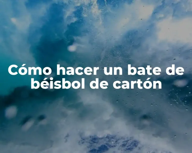 Cómo hacer un bate de béisbol de cartón