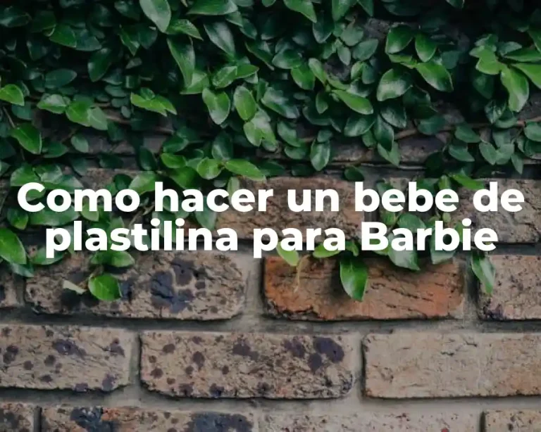 Como hacer un bebe de plastilina para Barbie