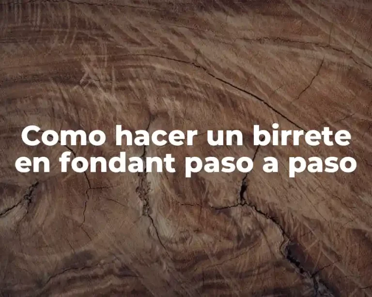 Como hacer un birrete en fondant paso a paso