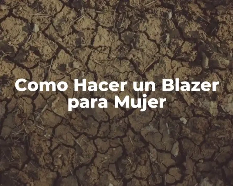 Como Hacer un Blazer para Mujer