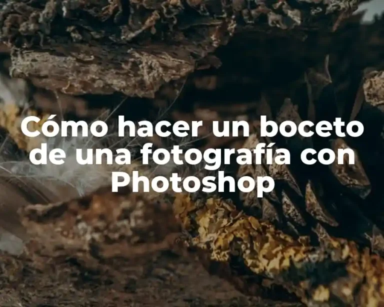 Cómo hacer un boceto de una fotografía con Photoshop