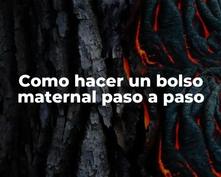 Como hacer un bolso maternal paso a paso