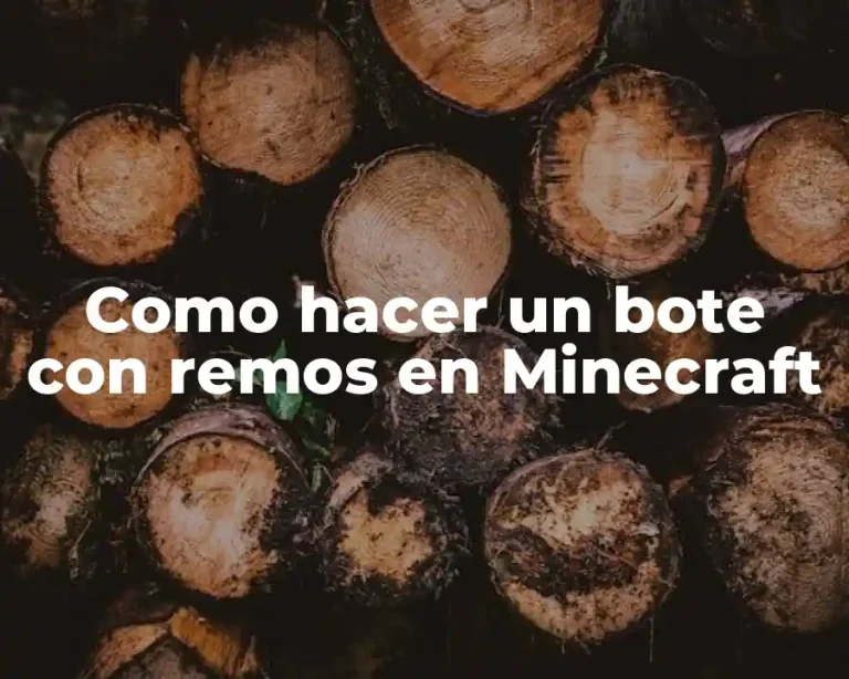 Como hacer un bote con remos en Minecraft