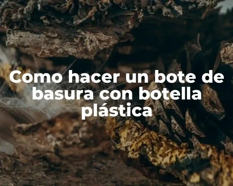 Como hacer un bote de basura con botella plástica