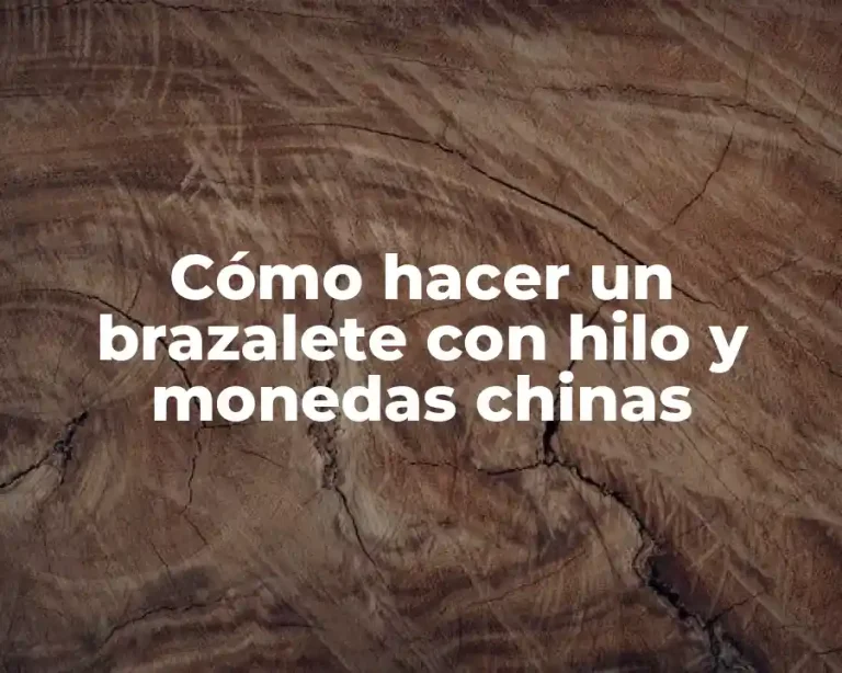 Cómo hacer un brazalete con hilo y monedas chinas