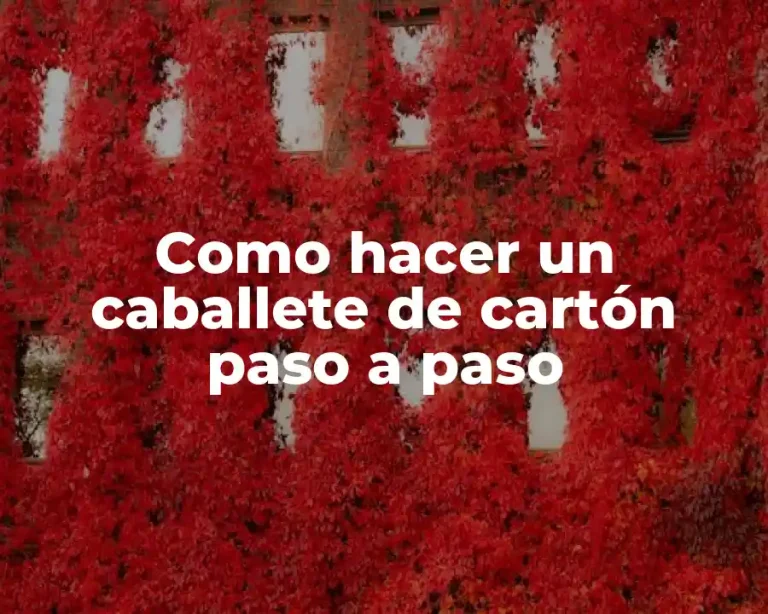 Como hacer un caballete de cartón paso a paso