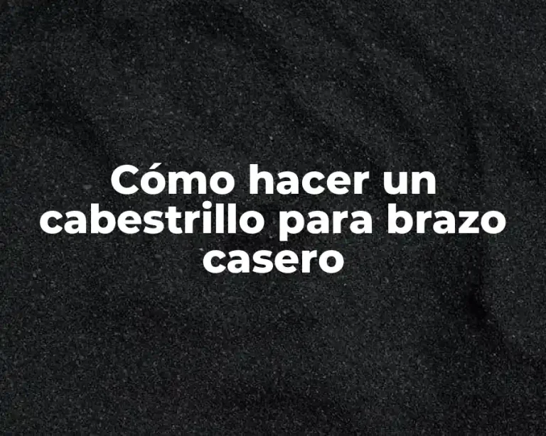 Cómo hacer un cabestrillo para brazo casero