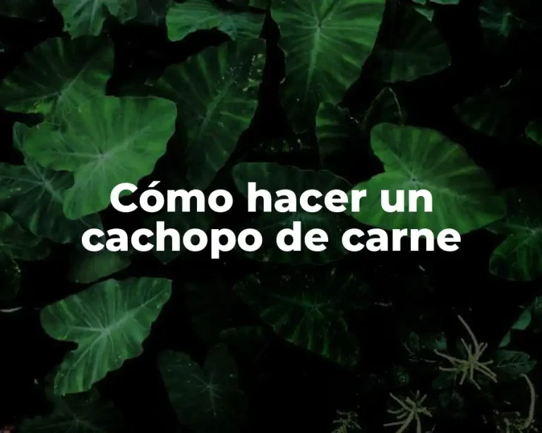 Cómo hacer un cachopo de carne