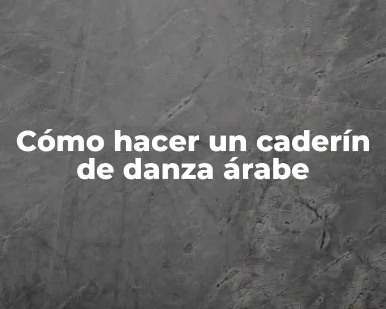 Cómo hacer un caderín de danza árabe