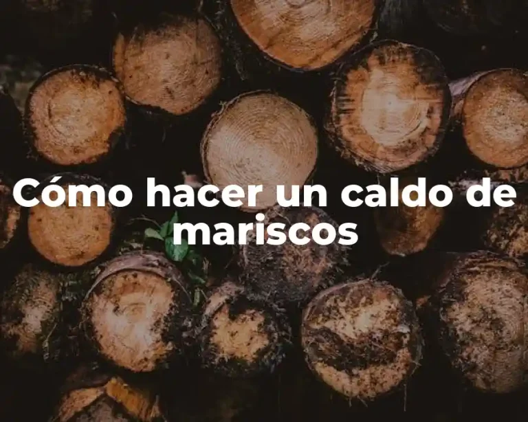 Cómo hacer un caldo de mariscos