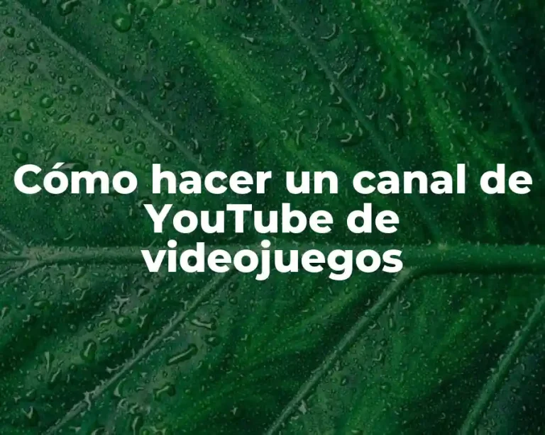 Cómo hacer un canal de YouTube de videojuegos