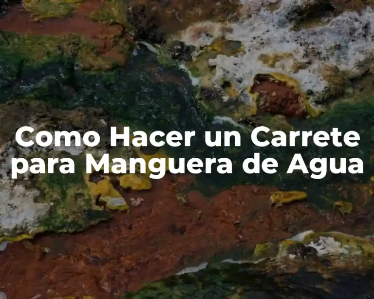 Como Hacer un Carrete para Manguera de Agua