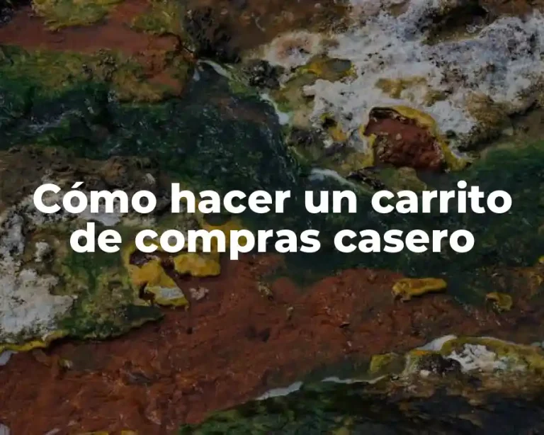 Cómo hacer un carrito de compras casero