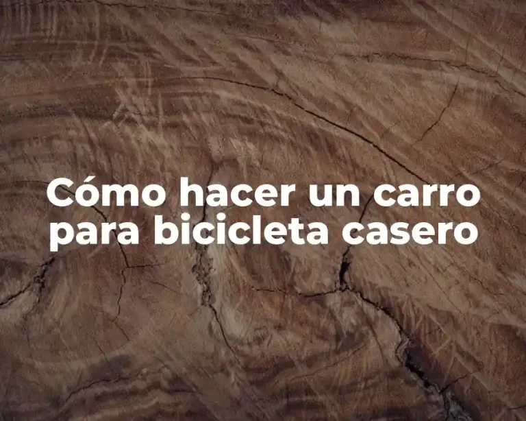 Cómo hacer un carro para bicicleta casero