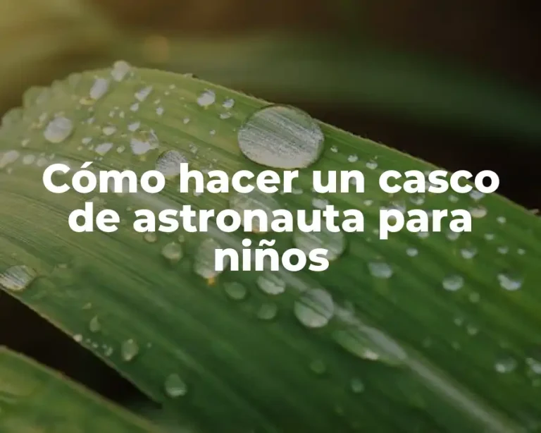 Cómo hacer un casco de astronauta para niños