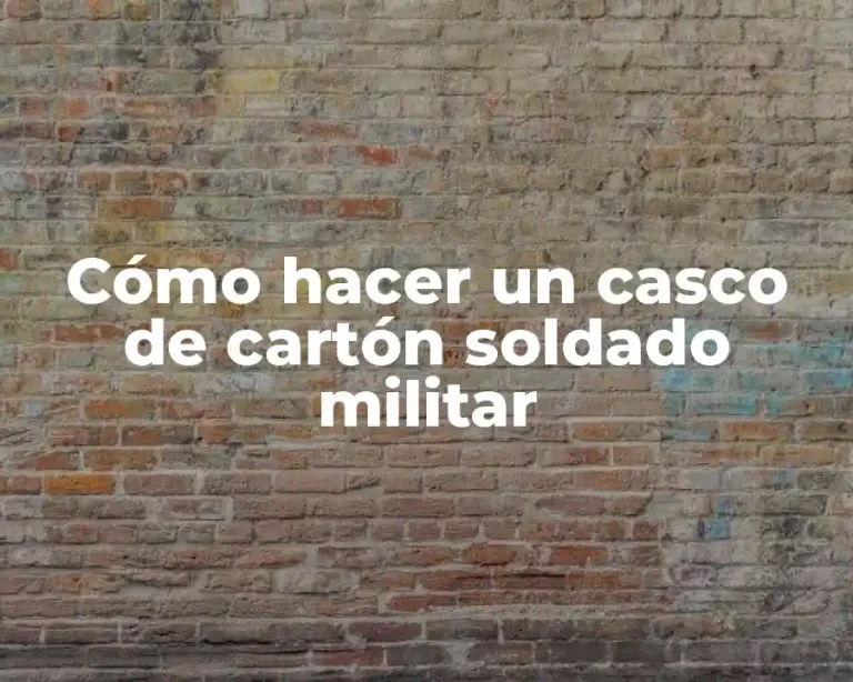 Cómo hacer un casco de cartón soldado militar